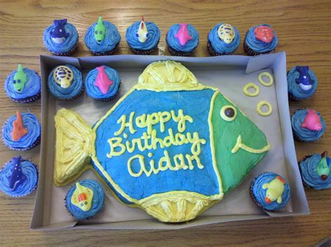 Fun and Easy Cake Ideas & Directions for an Ocean.